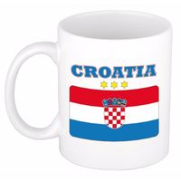 Beker / mok met vlag van Kroatie 300 ml   -