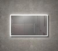 Badkamerspiegel Vasco | 120x70 cm | Rechthoekig | Directe en indirecte LED verlichting | Drukschakelaar