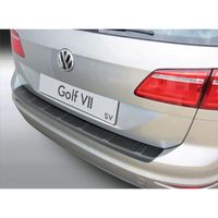 Bumper beschermer passend voor Volkswagen Golf VII Sportsvan 5/2014- 'Ribbed' Zwart GRRBP777 - thumbnail