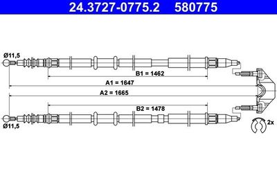 Handremkabel 24372707752