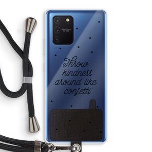 Confetti: Samsung Galaxy Note 10 Lite Transparant Hoesje met koord
