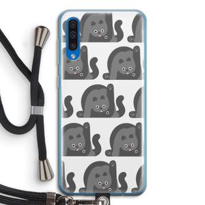 Cats: Samsung Galaxy A50 Transparant Hoesje met koord