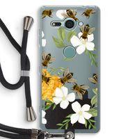 No flowers without bees: Sony Xperia XZ2 Compact Transparant Hoesje met koord