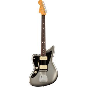 Fender American Professional II Jazzmaster LH Mercury RW linkshandige elektrische gitaar met koffer