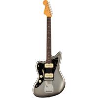 Fender American Professional II Jazzmaster LH Mercury RW linkshandige elektrische gitaar met koffer - thumbnail