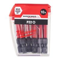 Milwaukee SHOCKWAVE™ IMPACT DUTY schroefbits PZ2 x 50 mm VE=10 - 4932430866 Milwaukee SHOCKWAVE™ IMPACT DUTY schroefbits PZ2 x 50 mm VE=10 - 4932430866