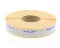 Strooketiket houdbaar tot 30 x 10mm - thumbnail