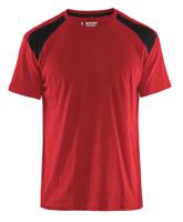 Blåkläder T-Shirt bicolour 33791042 | Rood/Zwart | Maat M - 7330509604021