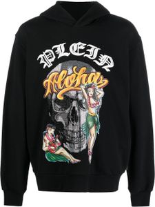 Philipp Plein hoodie Hawaii à imprimé graphique - Noir