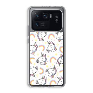 Rainbow Unicorn: Xiaomi Mi 11 Ultra Transparant Hoesje