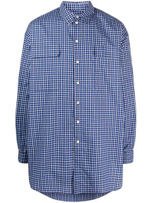 Chloe Nardin chemise oversize à carreaux - Bleu