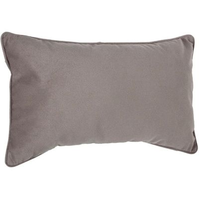 Bank/sierkussens huiskamer Sophia - 30 x 50 cm - Taupe - polyester - met rits