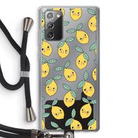 Citroenen: Samsung Galaxy Note 20 / Note 20 5G Transparant Hoesje met koord