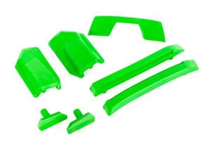 Traxxas - Body reinforcement set, green/ skid pads (roof) (fits #9511 body) (TRX-9510G)