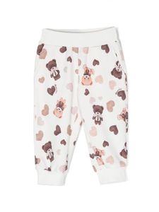 Monnalisa pantalon de jogging à imprimé Thomas Bear - Blanc