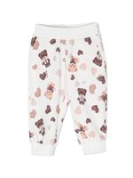 Monnalisa pantalon de jogging à imprimé Thomas Bear - Blanc