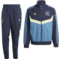 adidas Ajax Culturewear Trainingspak Woven Full-Zip 2024-2026 Blauw Lichtblauw Geel - thumbnail