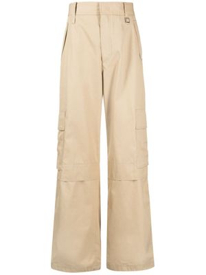 Wooyoungmi pantalon ample à plaque logo - Tons neutres