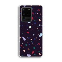 Dark Rounded Terrazzo: Samsung Galaxy S20 Ultra Transparant Hoesje