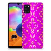 Siliconen Hoesje Samsung Galaxy A31 Barok Roze Siliconen Hoesje Samsung Galaxy A31 Barok Roze