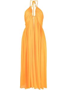 Cult Gaia robe Sloane à coupe longue - Orange