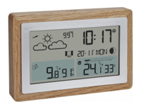 TFA Weerstation - draadloos - eiken omlijsting