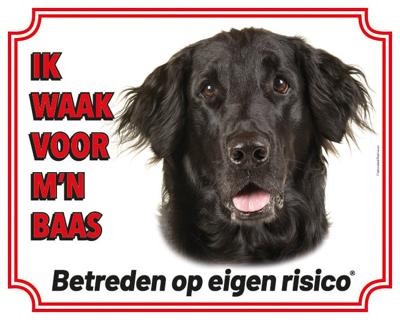 Flatcoated Retriever Waakbord