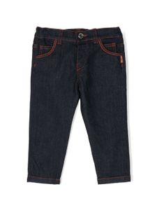 Missoni Kids jean droit à logo imprimé - Bleu