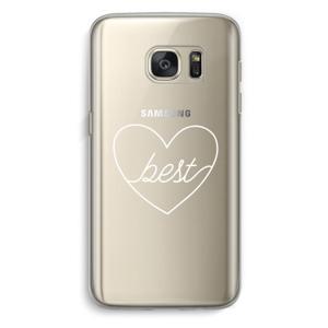 Best heart pastel: Samsung Galaxy S7 Transparant Hoesje