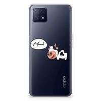 OPPO A53 5G | OPPO A73 5G Telefoonhoesje met Naam Cow - thumbnail