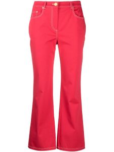 Boutique Moschino jean évasé à taille haute - Rose