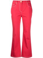 Boutique Moschino jean évasé à taille haute - Rose