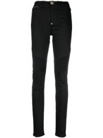 Philipp Plein jean Biker skinny à taille haute - Noir - thumbnail