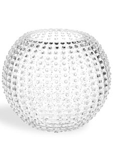 KLIMCHI vase Hobnail Egg en cristal - Blanc