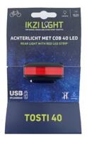 IkziLight achterlicht Tosti 40 COB 40 LED USB-oplaadbaar