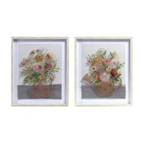 Schilderij DKD Home Decor Vaas (53 x 3 x 63 cm) (2 Stuks)
