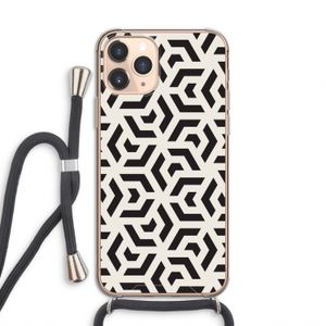 Crazy pattern: iPhone 11 Pro Transparant Hoesje met koord