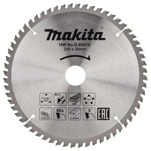 Makita Afkortzaagblad voor Multimaterial | Standaard | Ø 216mm Asgat 30mm 60T - D-65610