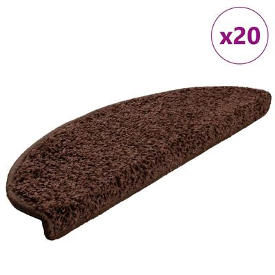 Trapmatten 20 st 65x21x4 cm Bruin Halfrond Groot