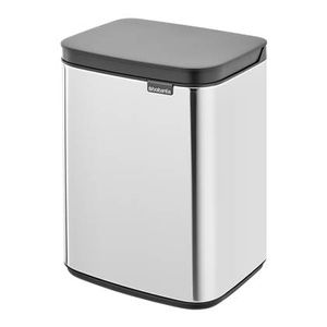 Brabantia Bo Waste Bin 4 l Rechthoekig Staal Zwart, Staal