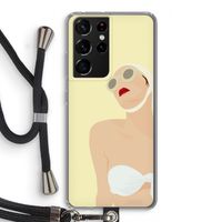 Summer: Samsung Galaxy S21 Ultra Transparant Hoesje met koord