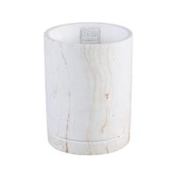 PTMD bloempot marmy cilinder crème s 18 cm | 6 stuks