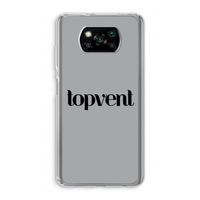Topvent Grijs Zwart: Xiaomi Poco X3 NFC Transparant Hoesje Topvent Grijs Zwart: Xiaomi Poco X3 NFC Transparant Hoesje