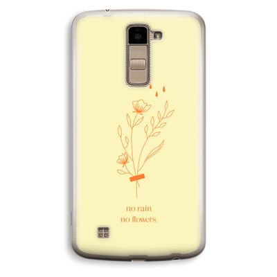No rain no flowers: LG K10 (2016) Transparant Hoesje