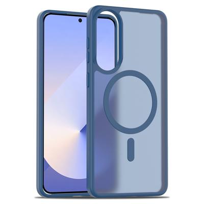 Lunso Samsung Galaxy S25 Edge slank backcover hoesje met MagSafe ondersteuning - Blauw