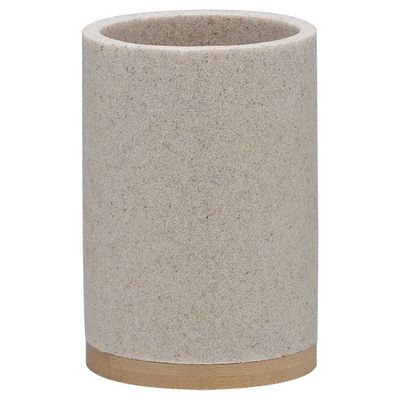 Tandenborstelbeker Sealskin Grace 10,2 x 7,2 cm Polyresin Zand
