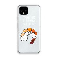 You're Shrimply The Best: Pixel 4 Transparant Hoesje