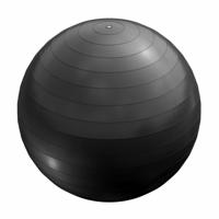 Fitnessbal Ø 75 cm - incl. Pomp - Gym bal - Yoga - Belastbaar tot 500 kg - Zwart - thumbnail