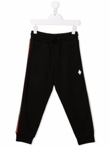 Marcelo Burlon County Of Milan Kids pantalon de jogging à bandes contrastantes - Noir