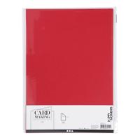 Creativ Company Karton, a4, vel 210x297 mm, 220 gr, rood, 10 stuk/ 1 doos